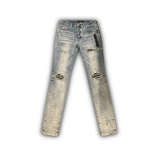 Blue Wash Black Patch MX1